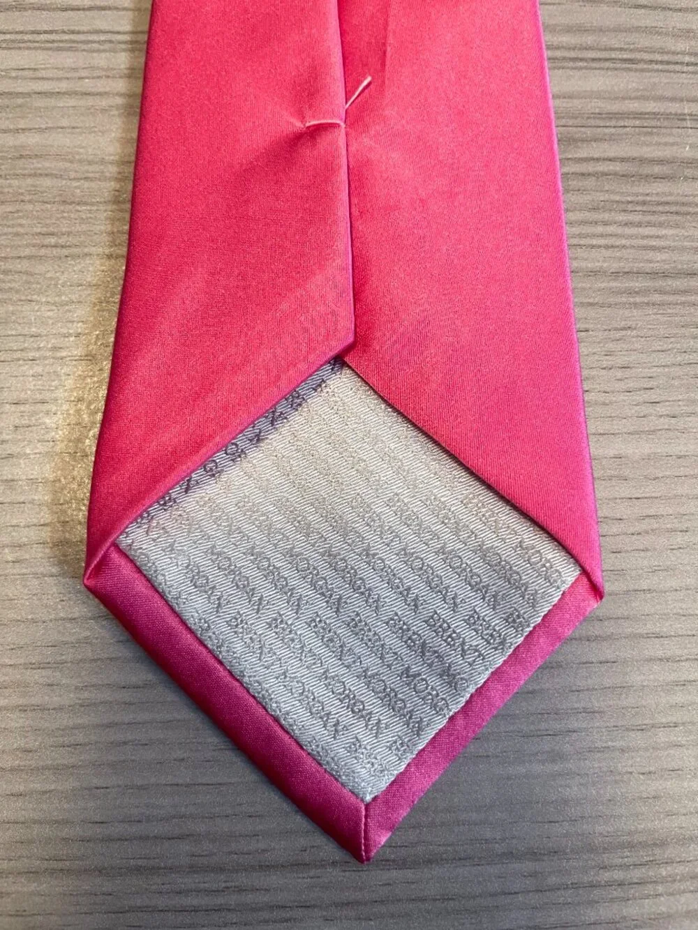 Elite by Brent Morgan Men's Hot Pink Satin Silk Neck Tie | Bright Fuchsia Formal